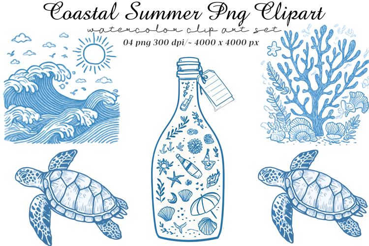 Coastal Summer Png Clipart