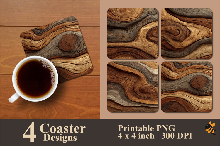 Frozen Ice Heart Coaster Sublimation Design