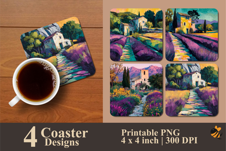 Natural Shades Coaster Sublimation Design