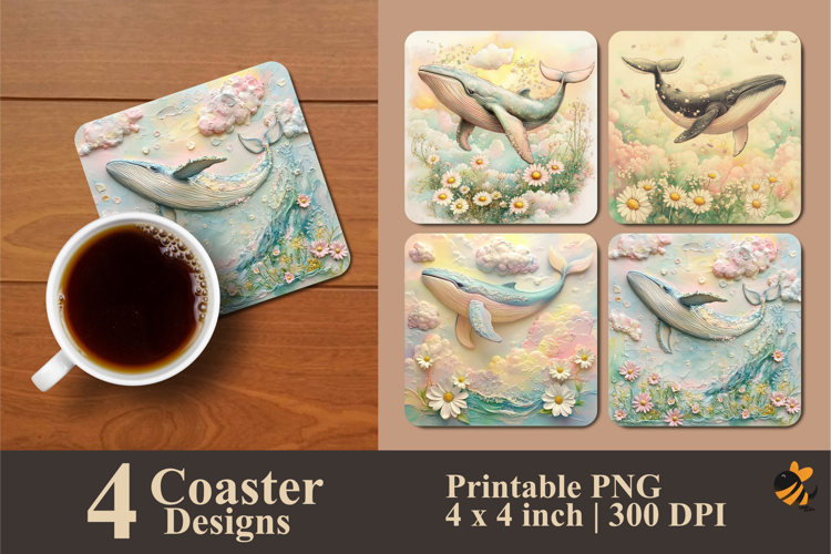 Pope Painting Coaster Sublimation Design