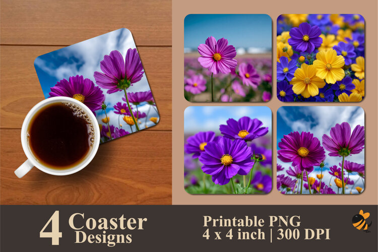 Clarity of Nature Coaster Sublimation Design example image 1