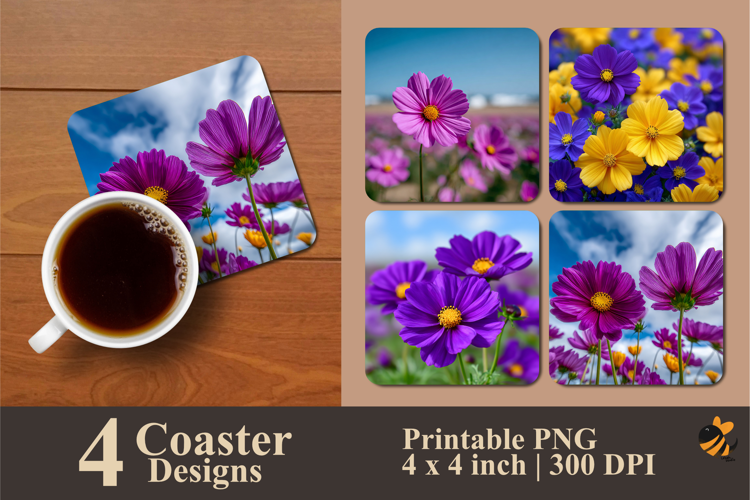 Clarity of Nature Coaster Sublimation Design