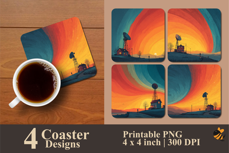 Fantasy Universe Coaster Sublimation Design