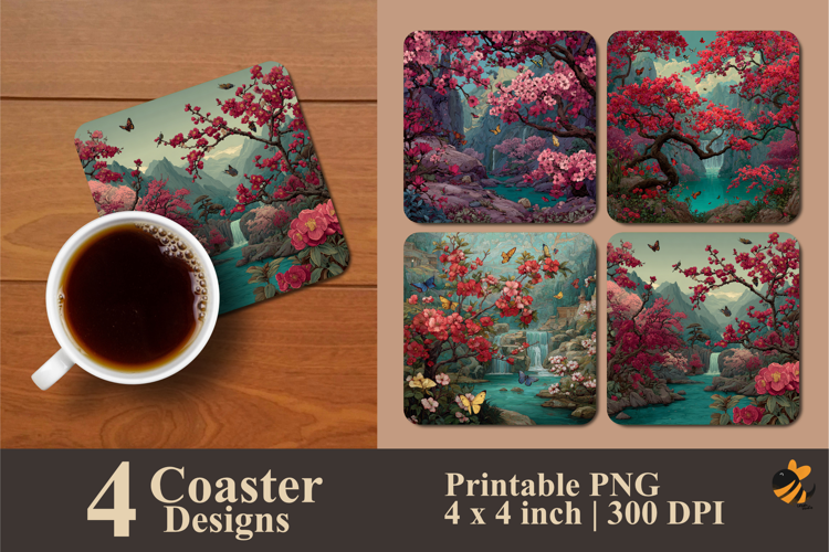Outback Paradise Coaster Sublimation Designs