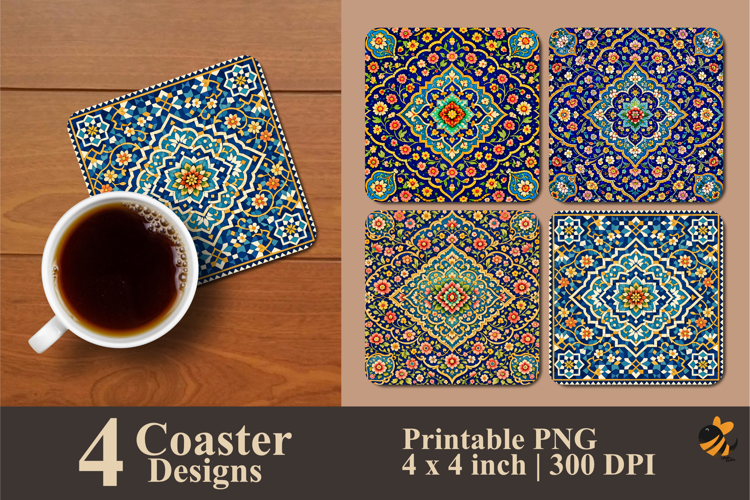 Harmoni Safir Coaster Sublimation Design