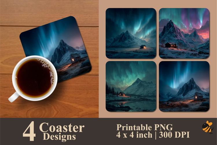 Frozen Wonders Coaster Sublimation Design