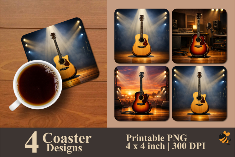 Acoustic Horizon Coaster Sublimation Design