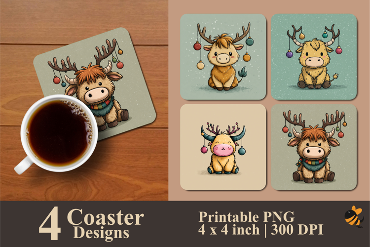Night of Joy Coaster Sublimation Design