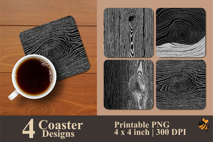 Texture Details Coaster Sublimation Design