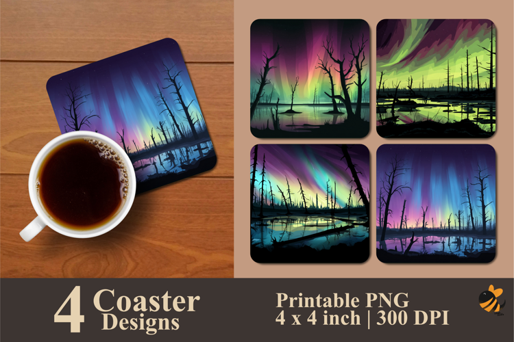 Light of Darkness Coaster Sublimation Design