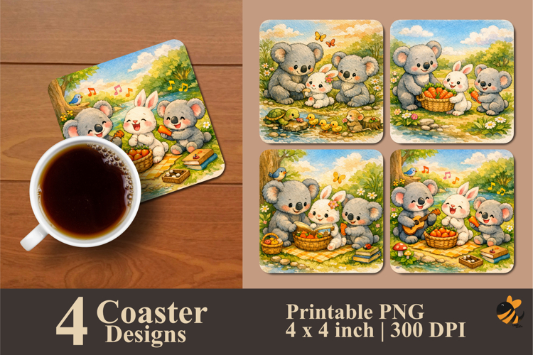 Kindness in Harmony Coaster Sublimation Design