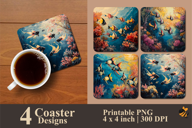 Highland Coaster Sublimation Design