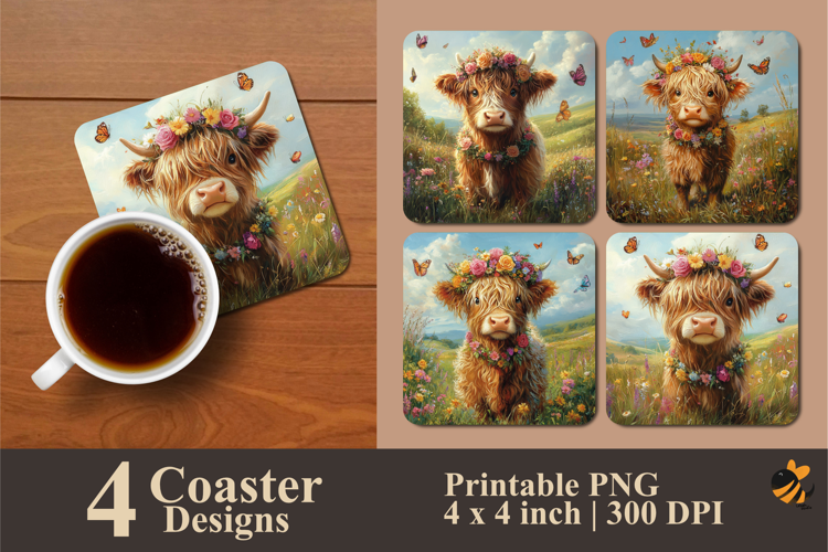 The Hairy Wonder Coaster Sublimation Design