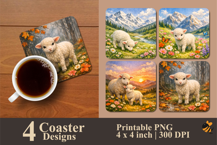 Valley of Peace Coaster Sublimation Design