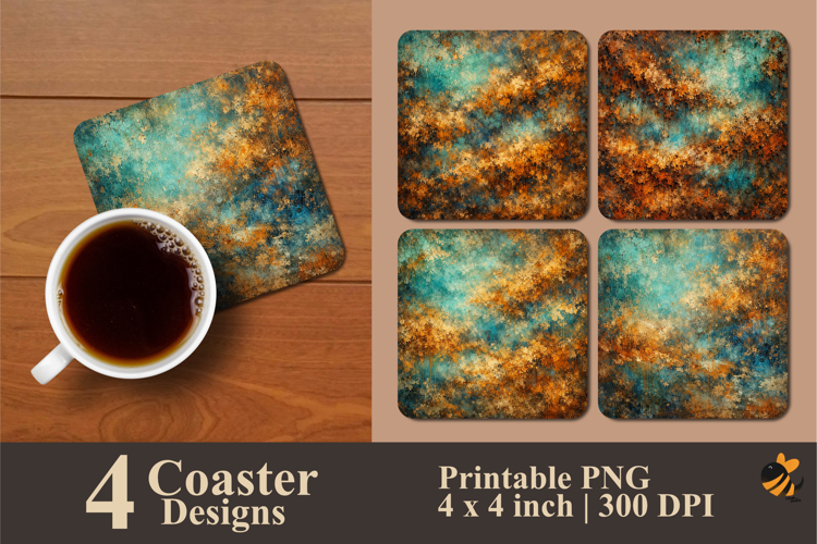 Echoes of Time Coaster Sublimation Design