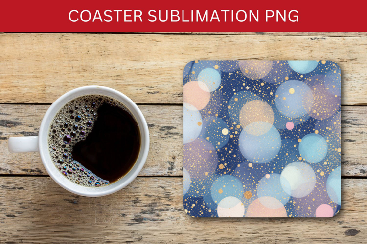 square coaster - glitter
