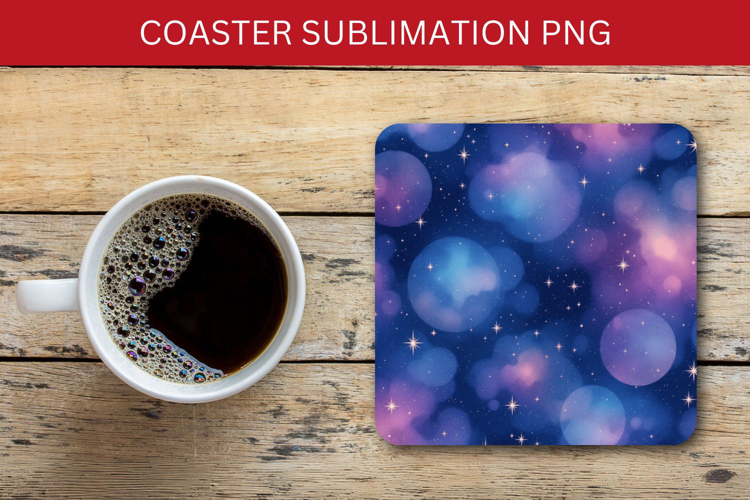 square coaster - glitter