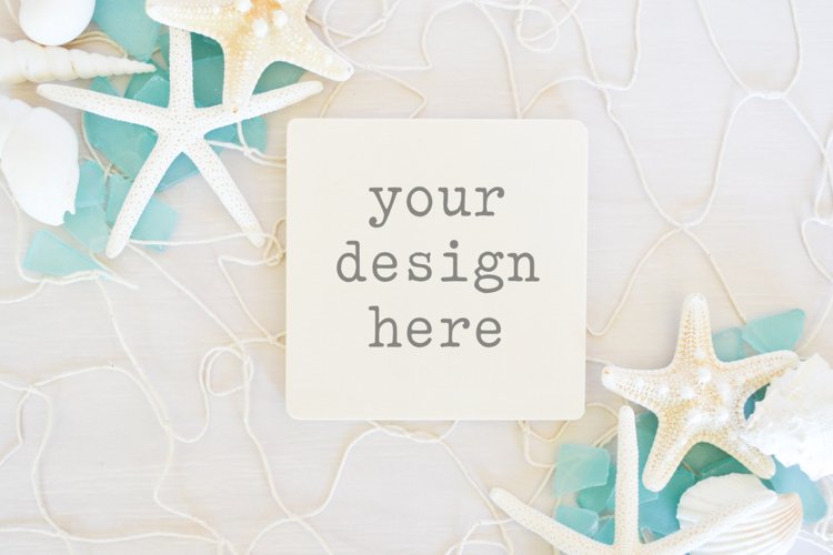 Coaster Mockup| Stock Photo| Flat Lay|Kitchen Mockup