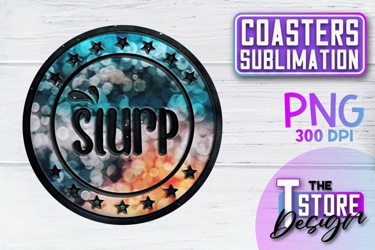 Coasters Sublimation | Coasters Design | PNG 300 DPI
