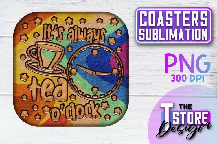 Coasters Sublimation | Coasters Design | PNG 300 DPI