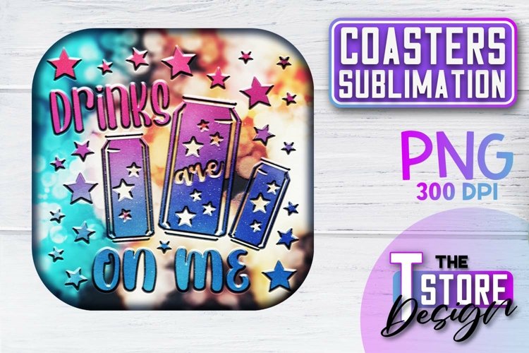 Coasters Sublimation | Coasters Design | PNG 300 DPI