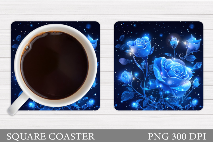 Roses Coaster Design. Roses Sublimation