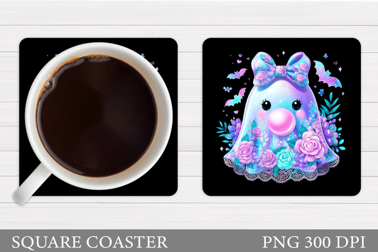 Cute Ghost Magnet Design. Cute Ghost Sublimation