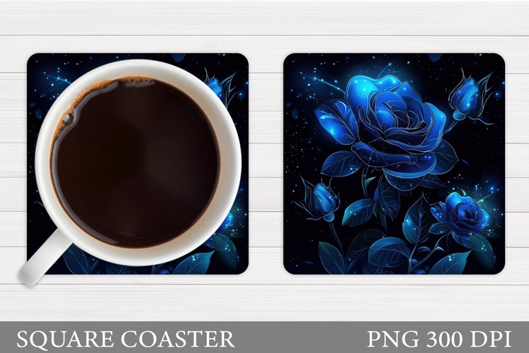Roses Coaster Sublimation. Flowers Coaster Design