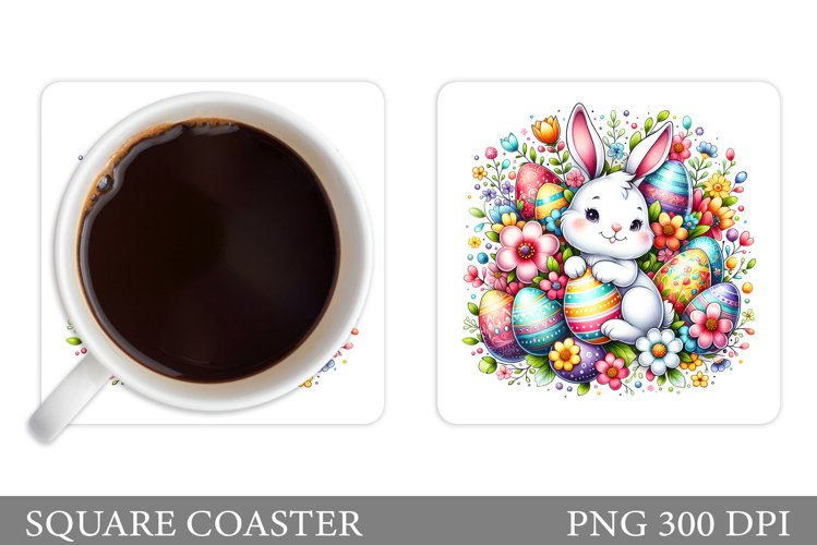 Easter Bunny Coaster. Bunny Easter Coaster Design