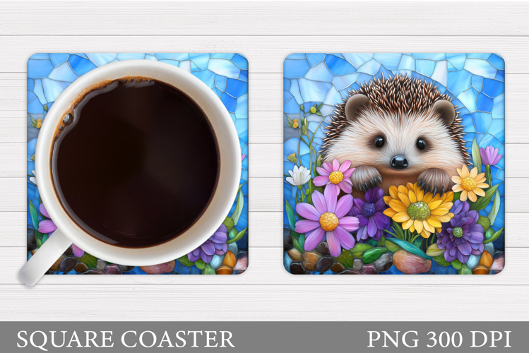 Hedgehog Coaster Design. Hedgehog Sublimation