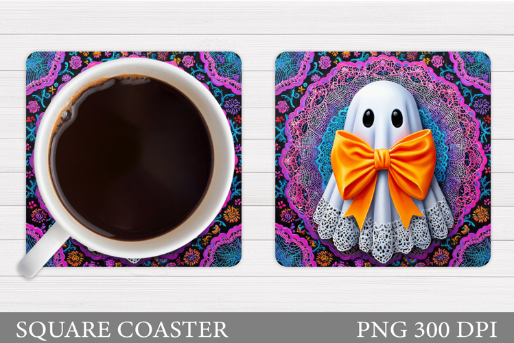 Halloween Ghost Magnet Design. Cute Ghost Sublimation