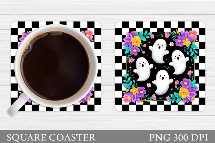 Cute Ghost Magnet Design. Halloween Magnet Sublimation