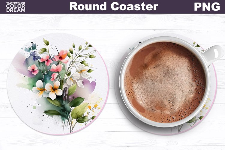 Spring Flowers Coaster | Wildflowers Car Coaster