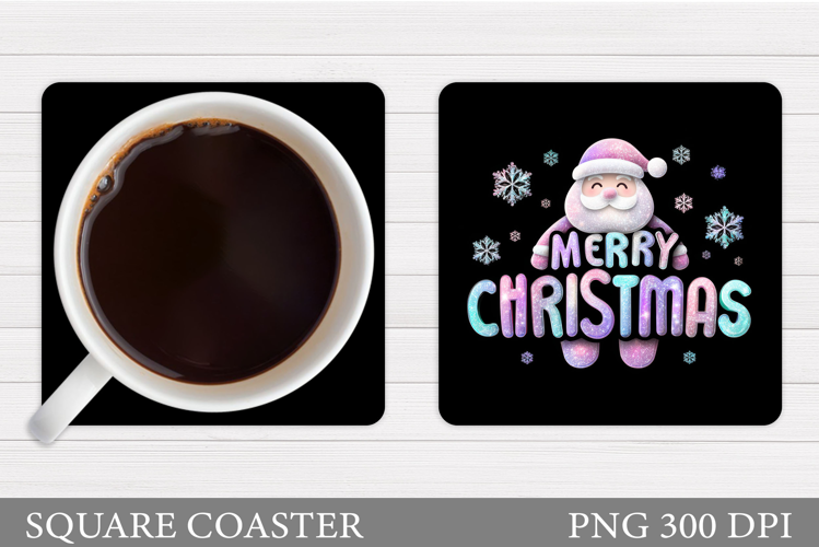 Merry Christmas Coaster. Christmas Coaster Sublimation