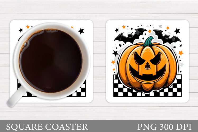 Halloween Pumpkin Coaster. Halloween Coaster Design