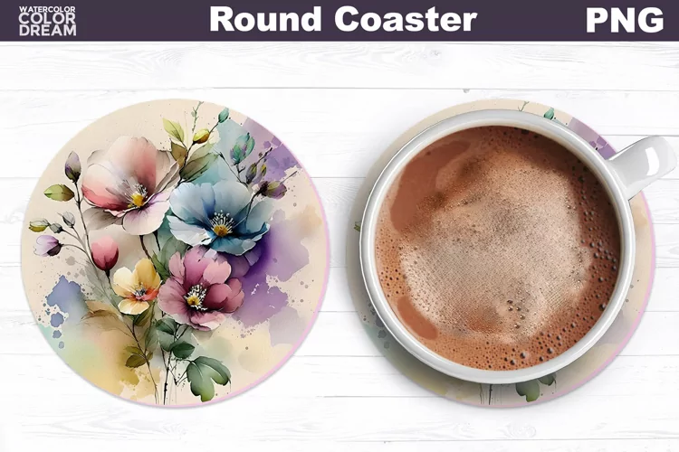 Spring Flowers Coaster | Wildflowers Car Coaster