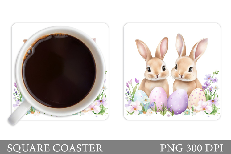 Easter Bunny Coaster. Bunny Easter Coaster Design