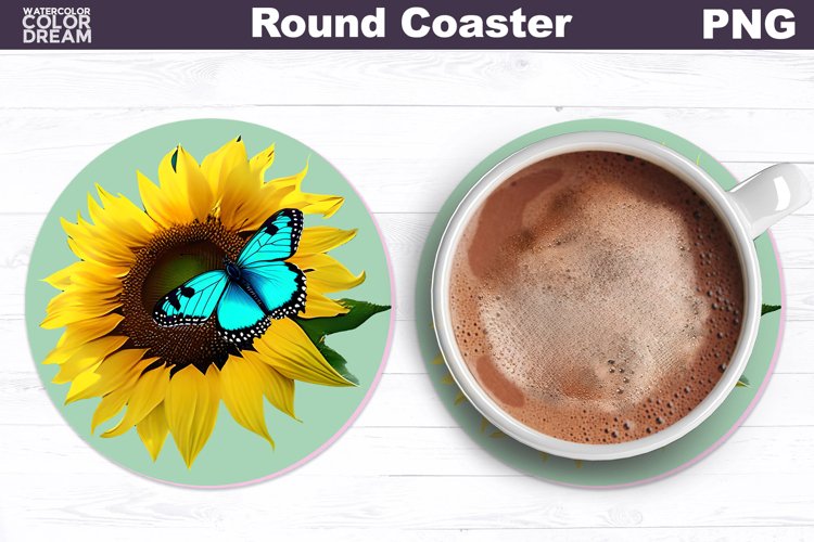 Sunflowers Coaster | Summer Car Coaster example image 1