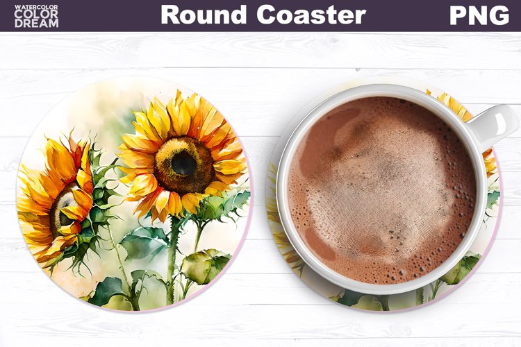 Watercolor Sunflower Clipart