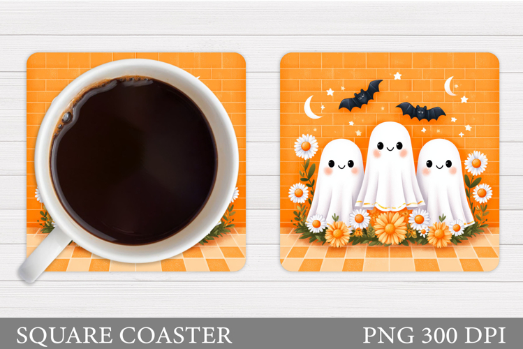 Halloween Ghost Magnet Design. Cute Ghost Sublimation