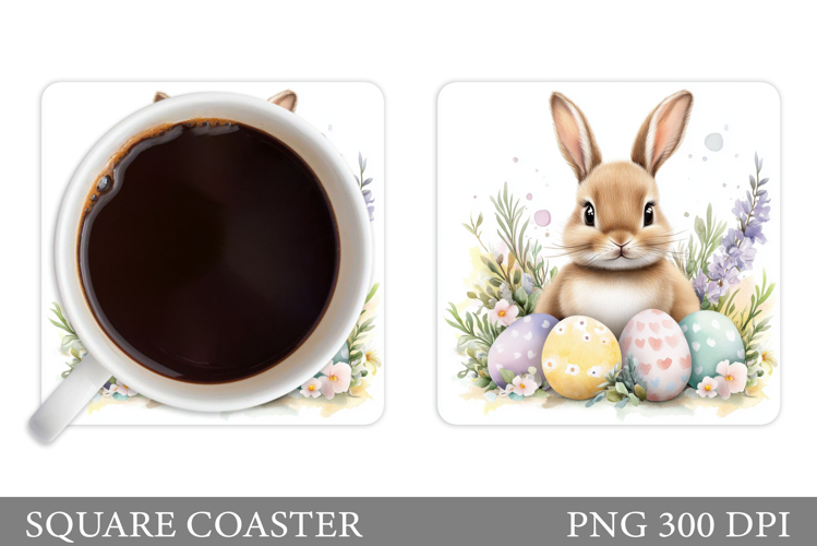 Easter Bunny Coaster. Bunny Easter Coaster Design