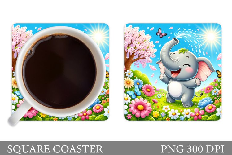 Cute Elephant Clipart Image 20