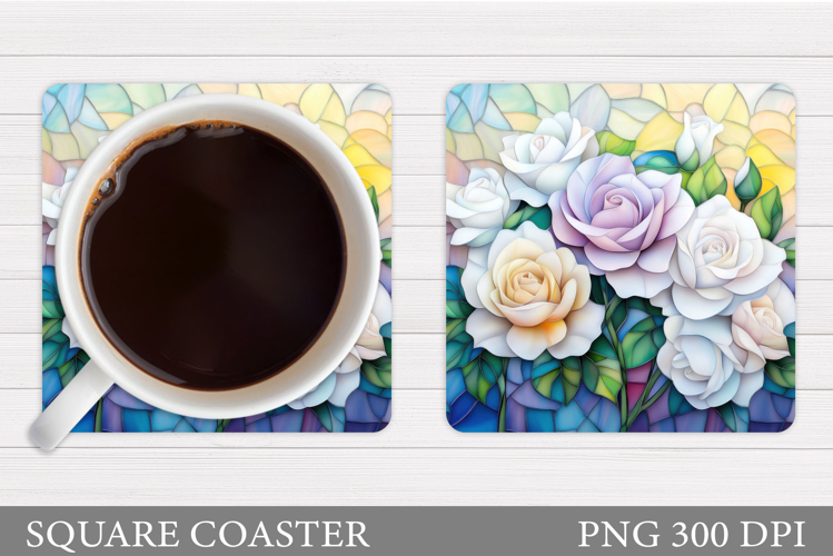 Roses Coaster Design. Roses Sublimation