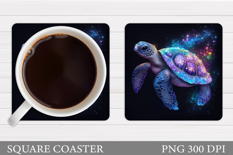Sea Turtle Coaster Design. Turtle Coaster Sublimation
