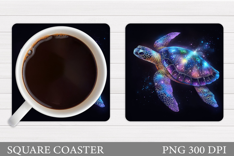 Sea Turtle Coaster Design. Turtle Coaster Sublimation