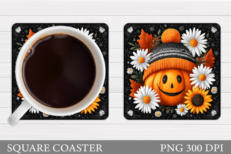 Halloween Pumpkin Coaster. Halloween Coaster Design