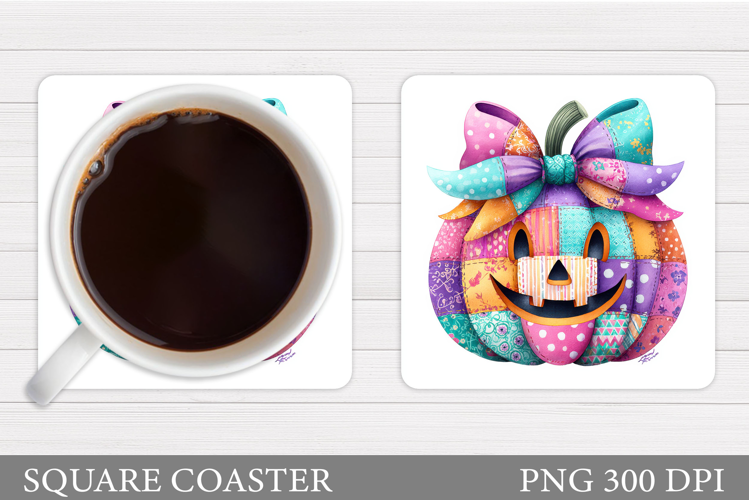 Halloween Pumpkin Coaster. Halloween Coaster Design