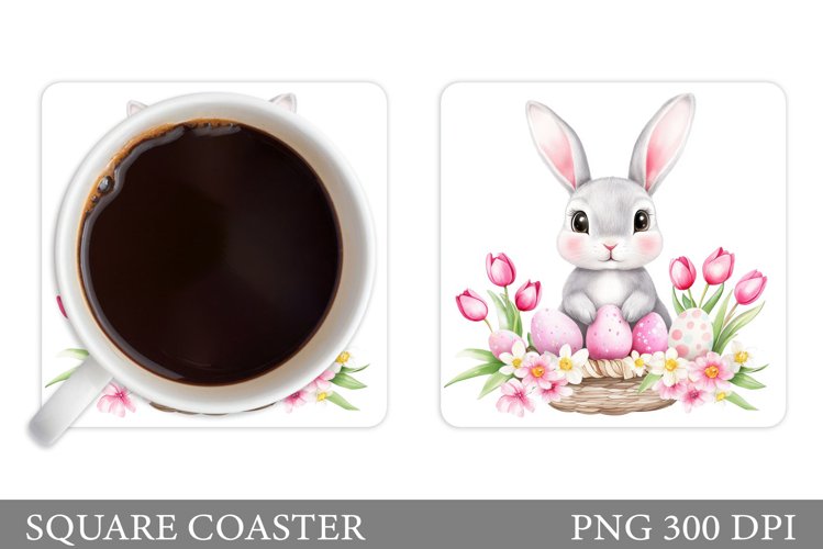 Easter Bunny Coaster. Bunny Easter Coaster Design example image 1