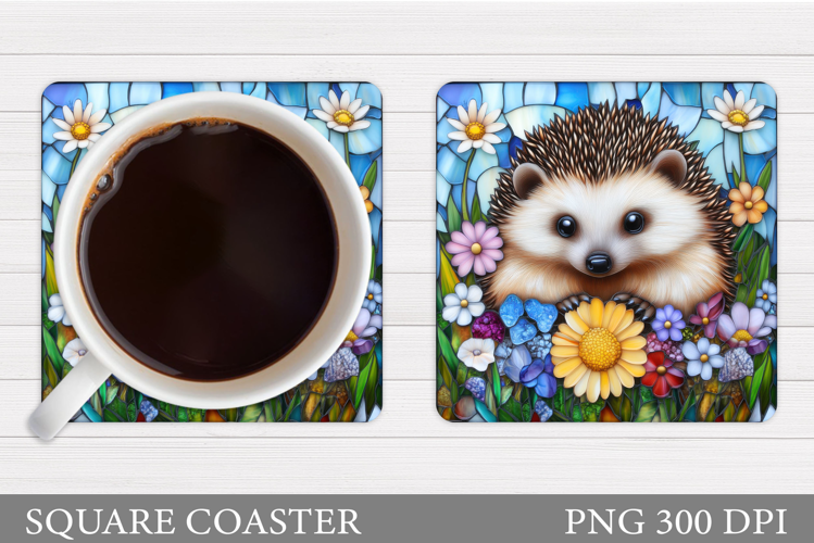 Hedgehog Coaster Design. Hedgehog Sublimation
