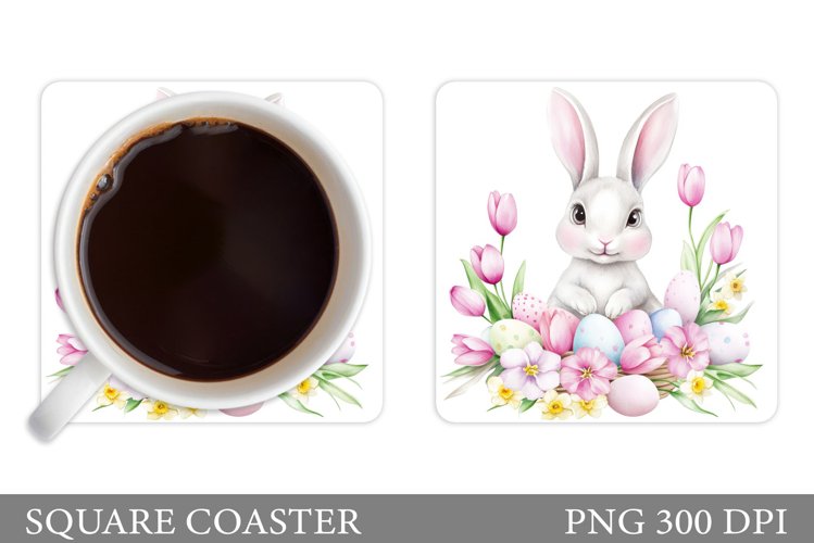 Easter Bunny Coaster. Bunny Easter Coaster Design example image 1